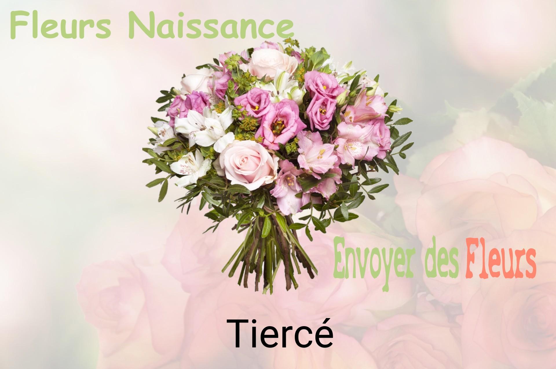 Bouquet de fleurs de naissance livré à Tiercé
